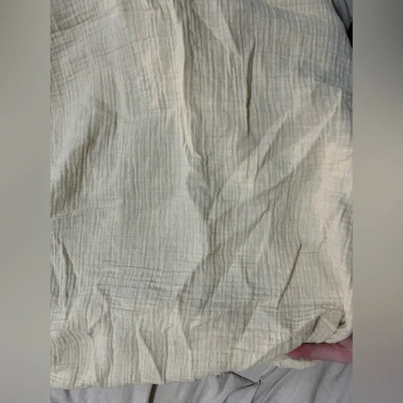 YELLOW MUSLIN CRIB SHEET - Picture 4 of 5